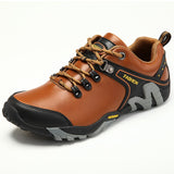 Blue Hiking Boots Men's Leather Trekking Sneakers Non-slip Anti-shock Climbing Shoes Mart Lion 9999 qianzong 38 