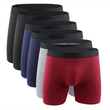 Men's Cotton Underwear Cotton Boxers Briefs Calzoncillos Hombre Panties Solid Underpants Bokserki Meskie Boxer Shorts Mart Lion B1002-6pcs XL(55-70kg) 