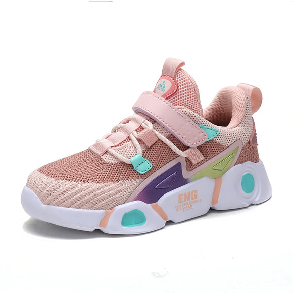 Unisex Children Casual Shoes Sneakers For Boy Breathable Outdoor Pink girl's Tenis Infantil Mart Lion Pink 27 