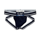 men's Underwear Gay Underpants Thong Jockstrap Breathable Mesh Tanga Hombre Underwear String Homme Erotic Mart Lion Black M 1pc