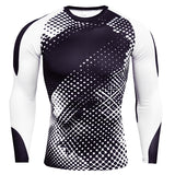 Men's Long Sleeve T-shirts Gym Clothing Sportswear Sporting Cry Fit Running Rashguard Sport Compression Mart Lion TC176 M 