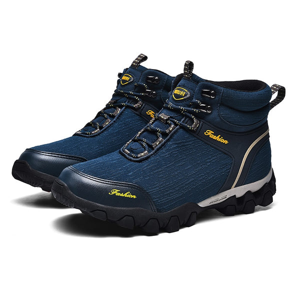 Men's Hiking Shoes Outdoor Sport Climbing Athletic Waterproof Trekking Mountain Boots Mart Lion Blue -8804 38 China