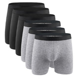 Men's Cotton Underwear Cotton Boxers Briefs Calzoncillos Hombre Panties Solid Underpants Bokserki Meskie Boxer Shorts Mart Lion B1007-6pcs XL(55-70kg) 