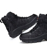 Winter/Autumn Men's Military Leather Boots Special Force Tactical Desert Combat Boats Outdoor Shoes Snow Boots Mart Lion 1201 black 39 