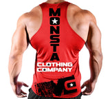 Men's Gyms Quick drying Clothing bodybuilding tank top sleeveless Breathable tops men undershirt Casual vest Mart Lion Red M China