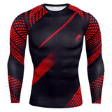 Men's Long Sleeve T-shirts Gym Clothing Sportswear Sporting Cry Fit Running Rashguard Sport Compression Mart Lion TC172 M 