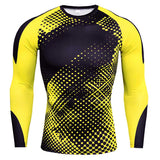Men's Long Sleeve T-shirts Gym Clothing Sportswear Sporting Cry Fit Running Rashguard Sport Compression Mart Lion TC175 M 