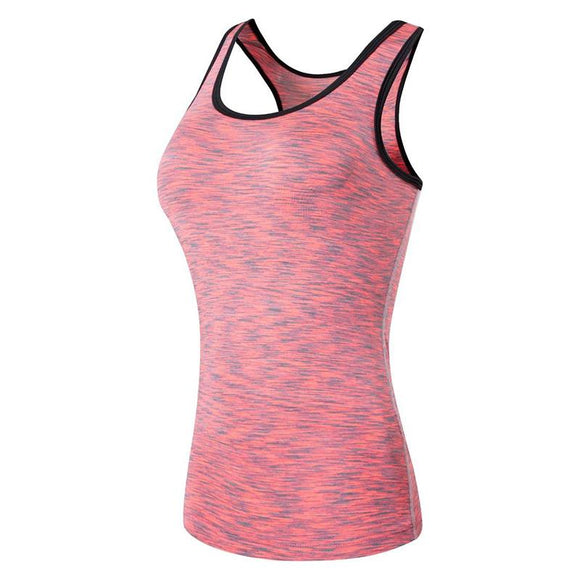 Jeansian Women's Quick Drying Slim Fit Tank Tops Tanktops Sleeveless Vest Singlet SWT241 Pink2 Mart Lion   