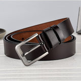 Men's Genuine Leather Belt Luxury Brand Belts Cowhide Strap Waist Belt Cummerbunds Ceinture Homme Mart Lion   
