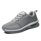 Red Air Running Sneakers Men's Women Breathable Cushion Walking Sports Shoes Couples Trail Running Athletic Mart Lion gray5066 35 
