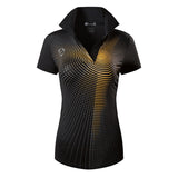 jeansian Women Casual Designer Short Sleeve T-Shirt Golf Tennis Badminton Black Mart Lion SWT285-Black S China