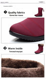 Women Boots Waterproof Down Winter Warm Ankle Snow Shoes Winter Heels Mart Lion   