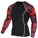 Men's Long Sleeve T-shirts Gym Clothing Sportswear Sporting Cry Fit Running Rashguard Sport Compression Mart Lion TC120 M 