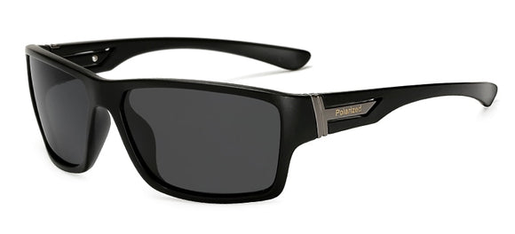 Long Keeper Night Vision Sunglasses Polarized Men's Women Eyes Protect UV400 Black Square Unisex gafas de Mart Lion Grey Lens  