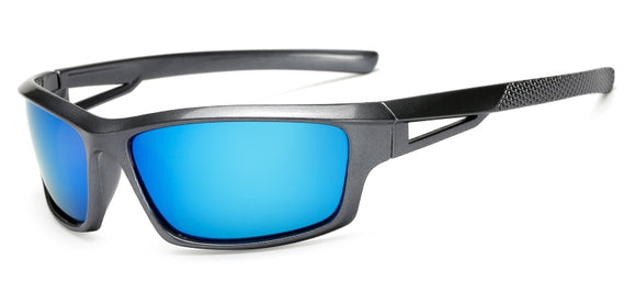 Unisex Night Vision 100% UV400 Polarised Driving Sun Glasses For Men's Polarized Stylish Sunglasses Goggle Eyewears Gafas Mart Lion blue  