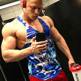 Men's Bodybuilding Tank Tops Camouflage Sleeveless Shirt Gym Fitness Workout Singlet Vest Undershirt Quick Dry Training Clothing Mart Lion   