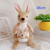26cm/36cm Cute Creative Mother and Child Kangaroo Doll Plush Toy Soft Animal Stuffed Plush Doll For Baby Gift Mart Lion 36cm  