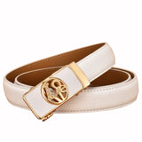 Love Belts for Women Waist Designer Real Leather Automatic Ratchet Belt Female Jeans Cummerbunds Belt Mart Lion White 80cm 