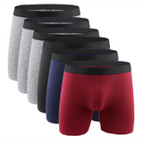 Men's Cotton Underwear Cotton Boxers Briefs Calzoncillos Hombre Panties Solid Underpants Bokserki Meskie Boxer Shorts Mart Lion B1004-6pcs XL(55-70kg) 