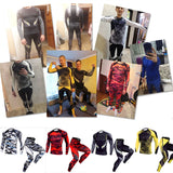 Thermal underwear set Men's clothing Compression sports Quick-drying jogging suit Winter warm MMA Mart Lion   