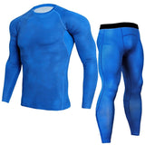 Thermal underwear set Men's clothing Compression sports Quick-drying jogging suit Winter warm MMA Mart Lion Fuchsia L 