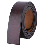 Cowskin Belts Without Buckle 3.5cm Wide Real Genuine Leather Belt Body Men's Belt No Buckle Mart Lion   