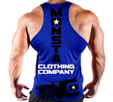 Men's Gyms Quick drying Clothing bodybuilding tank top sleeveless Breathable tops men undershirt Casual vest Mart Lion Blue M China