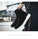 Classic Black Socks Runing Shoes Men's High Sock Trainers Women Slip on Couple Casual Shoes Lightweight Sneakers basket homme Mart Lion   