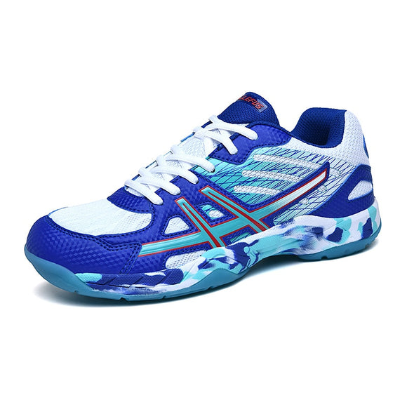Red Women Badminton Shoes Sneakers Outdoor Anti Slip Men's Trainers Professional Sport Volleyball Mart Lion L08 blue 35 