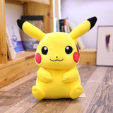 Activity price cute Pikachu plush toy large size full pillow Pokemon stuffed doll to soothe the baby Mart Lion 10cm Smile Pikachu 