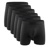 Men's Cotton Underwear Cotton Boxers Briefs Calzoncillos Hombre Panties Solid Underpants Bokserki Meskie Boxer Shorts Mart Lion B1009-6pcs XL(55-70kg) 
