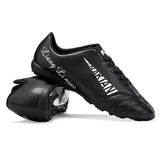 Hot Blue Printed Soccer Boots Outdoor Lightweight Men's Sports Shoes for Football Non-slip Unisex Training Mart Lion Black duan22027 35 