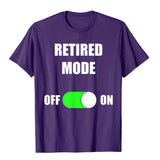 Retired Funny Retirement T Shirt Gift For Men's And Women Cotton Slim Fit Tees Latest Design Mart Lion Purple XS 