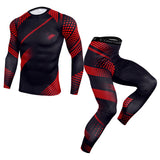 Thermal underwear set Men's clothing Compression sports Quick-drying jogging suit Winter warm MMA Mart Lion Auburn XL 