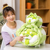 Cute Vegetable Fairy Plush Toys Japanese Cabbage Dog Fluffy Soft Shiba Inu Pillow Stuffed Animals Doll for Kids Baby Girls Gifts Mart Lion   