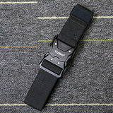 Tactical Belt Military Nylon Waist Outdoor Belt Survival Accessories Quick Release Magnetic Buckle Belts for Men's Army Black Mart Lion   