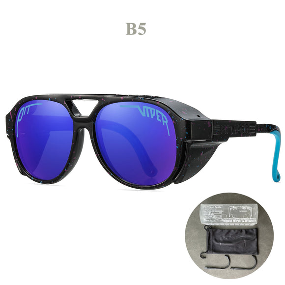 Adult UV400 Vintage Sunglasses Men's Women Retro Sun Glasses Steampunk Goggles Outdoor Sports Running Fishing Eyewear Mart Lion B5  