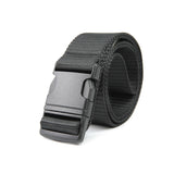 Tactical Belt Military Nylon Waist Outdoor Belt Survival Accessories Quick Release Magnetic Buckle Belts for Men's Army Black Mart Lion simple Black China 125cm