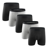 Men's Boxers Lingerie Boxer Briefs Long Bokserki Meskie Underwear Ropa Interior Hombre Underpants Cotton Panties Shorts Mart Lion e002-5pcs Asia XL 