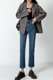 Jeans Women High Waist Straight Denim Pants Loose Casual Korean Vintage Female Trousers Pantalon With Belt Mart Lion   