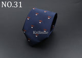 Novelty Ties For Men's Cartoon Dog Dots Paisley Striped Men's Meeting Wedding Tuxedo Suit Shirt Daily Wear Cravat Mart Lion   