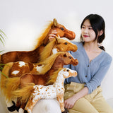 Adorable Simulation Horse Stuffed Animal Plush Dolls Realistic Image Classic Personal Toy For Children Gift Mart Lion   