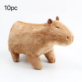 Simulation Capybara Plush Toys Capybara Plushie Dolls Soft Stuffed Animals Kawaii Kids Toy Peluche Christmas Gift for Girls Mart Lion 10PC  