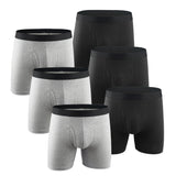 Men's Boxers Lingerie Boxer Briefs Long Bokserki Meskie Underwear Ropa Interior Hombre Underpants Cotton Panties Shorts Mart Lion w002-6pcs Asia XL 