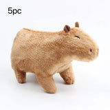 Simulation Capybara Plush Toys Capybara Plushie Dolls Soft Stuffed Animals Kawaii Kids Toy Peluche Christmas Gift for Girls Mart Lion 5PC  