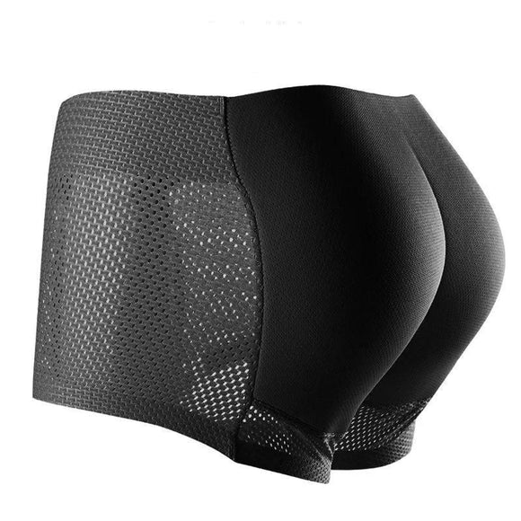 Jockmail Men's Padded Shapewear Hip Enhancer Butt Lifter Boxer Briefs Enhancing Underwear Control Panties Underpants Fake Ass Mart Lion 688Black M 