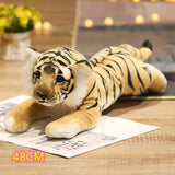 39/48/58cm Lovely Lion Tiger Leopard Plush Toys Cute Simulation Dolls Stuffed Soft Real Like Animal Toys Mart Lion 48cm tiger  