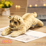 39/48/58cm Lovely Lion Tiger Leopard Plush Toys Cute Simulation Dolls Stuffed Soft Real Like Animal Toys Mart Lion 39cm lion  