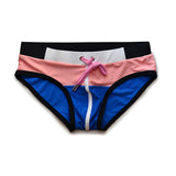 Briefs Ropa Interior Hombre Men's Swim Trunks Calzoncillos Swimwear Gay Lingerie Patchwork Underwear Cuecas Masculinas Mart Lion Pink M 