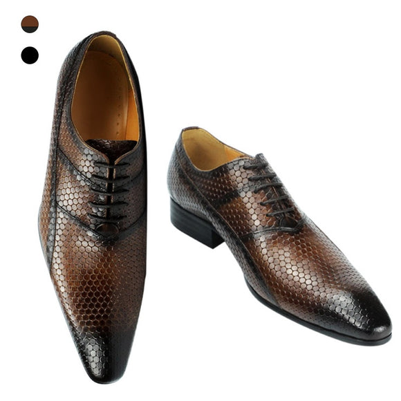Sapato social masculino formal shoes men's genuine leather Handmade wingtip Oxford Model Show Workplace Mart Lion   